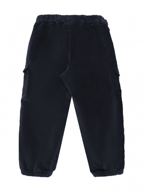 Однотонные брюки на резинке с карманами Aletta - Обтравка1