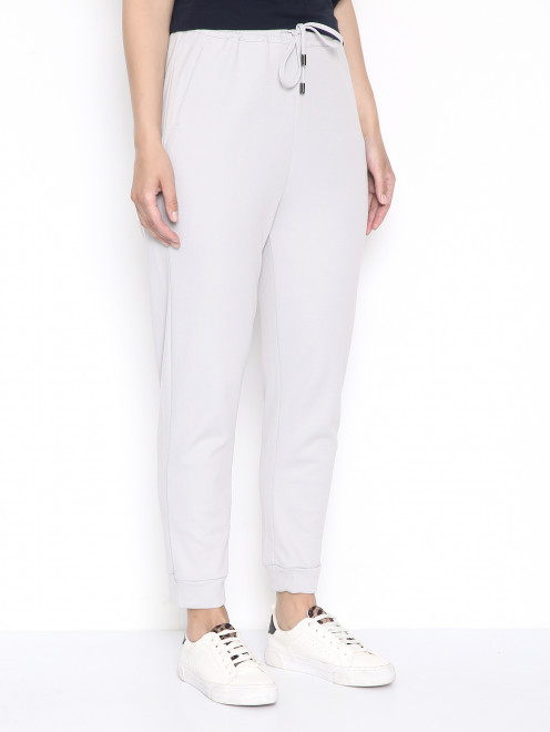 Трикотажные брюки на резинке с карманами Marina Rinaldi - МодельВерхНиз