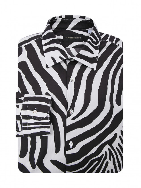 Рубашка из хлопка с узором Gabriele Pasini - Общий вид