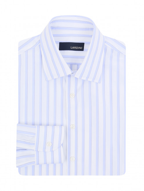 Рубашка из хлопка с узором "полоска" LARDINI - Общий вид