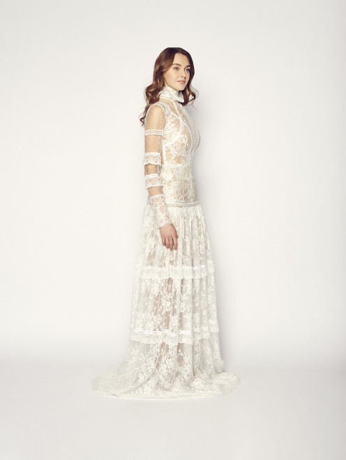 Платье с кружевом Bridal Costarellos - Обтравка1
