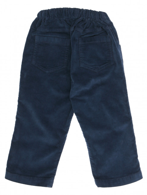Вельветовые брюки на резинке с карманами Aletta - Обтравка1