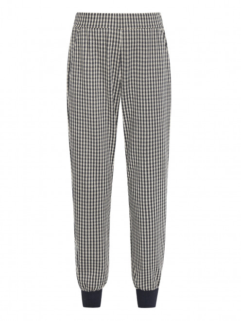 Трикотажные брюки с узором гусиная лапка Max&Co - Общий вид