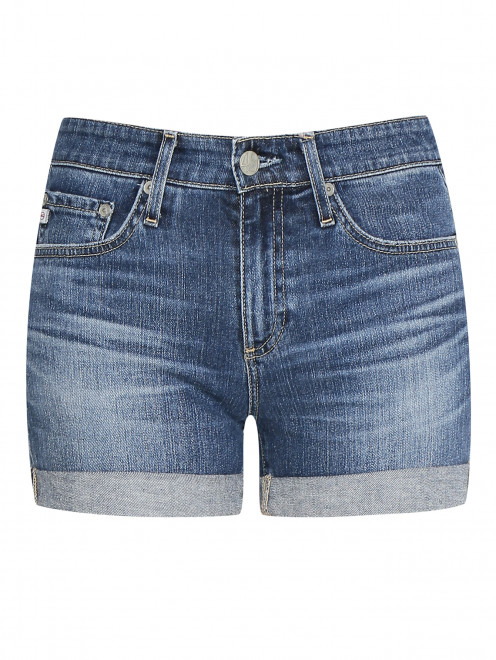 Шорты джинсовые с отворотами AG Jeans - Общий вид