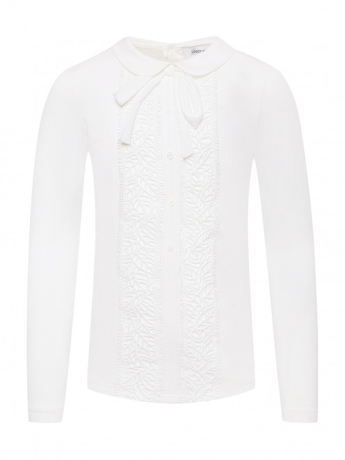 Трикотажная блуза с кружевом Aletta Couture - Общий вид