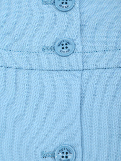 Юбка из смешанной шерсти с карманами Moschino Boutique - Деталь