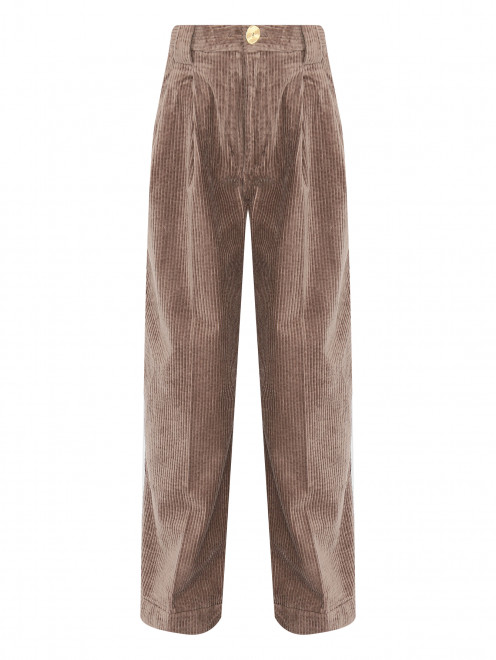 Вельветовые брюки с карманами Ganni - Общий вид