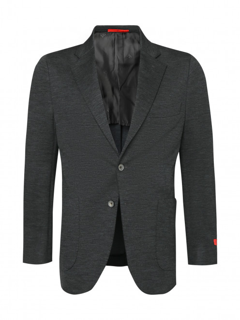 Пиджак из шерсти с карманами Isaia - Общий вид