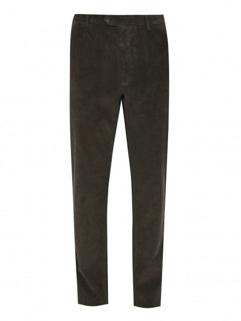 Вельветовые брюки прямого кроя с карманами Malo - Общий вид