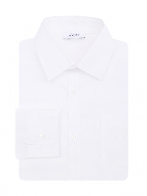 Хлопковая рубашка с накладным карманом Aletta Couture - Общий вид