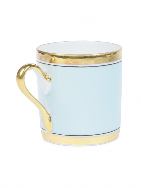 Чашка для кофе из фарфора с золотой каймой Ginori 1735 - Обтравка1