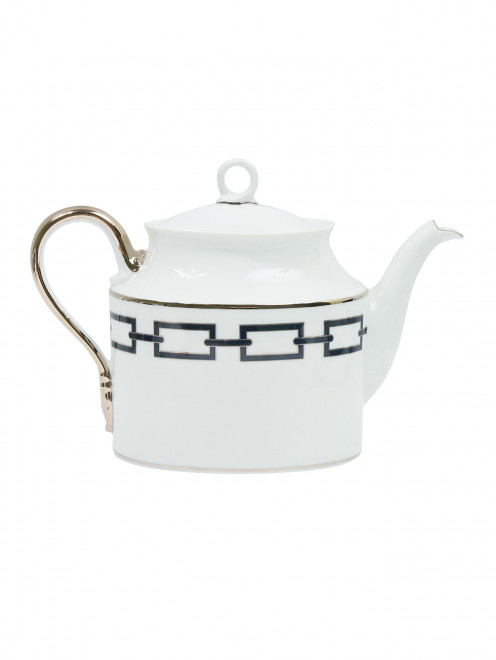 Чайник из фарфора с орнаментом Ginori 1735 - Общий вид