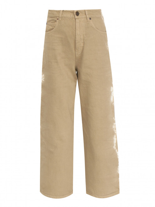 Укороченные джинсы из хлопка свободного кроя Weekend Max Mara - Общий вид