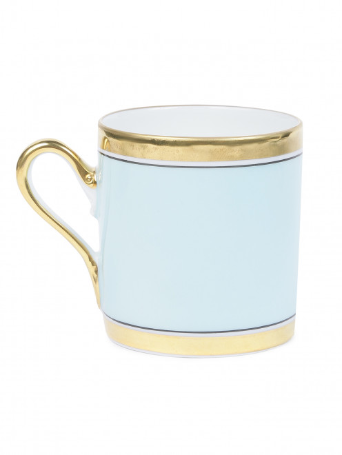 Чашка для кофе из фарфора с золотой каймой Ginori 1735 - Общий вид