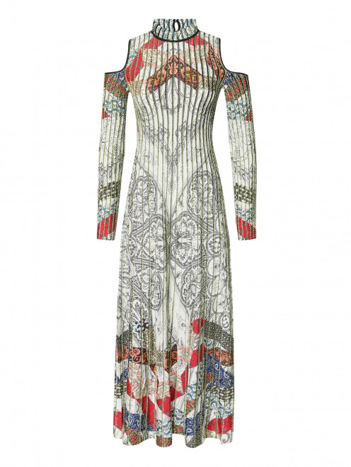 Трикотажное платье из хлопка и вискозы Etro - Общий вид