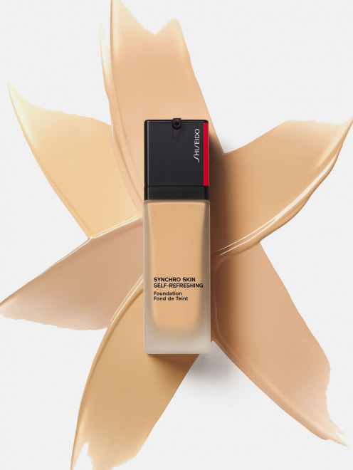  Тональное средство Synchro Skin, 350 MAPLE, 30 мл Shiseido - Обтравка1