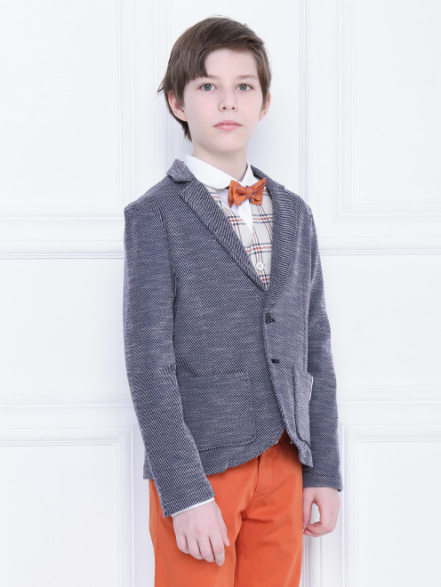 Пиджак хлопковый с накладными карманами Aletta Couture - МодельВерхНиз