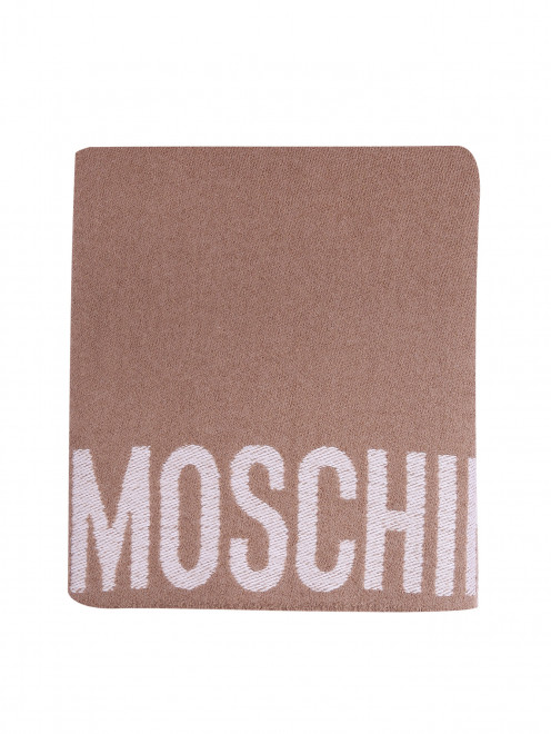 Шарф из шерсти с капюшоном Moschino - Общий вид