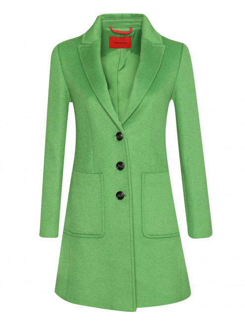 Пальто из смешанной шерсти с накладными карманами Max&Co - Общий вид