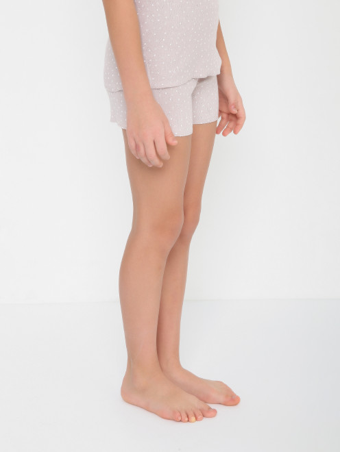 Хлопковая пижама с кружевом Hanssop - МодельВерхНиз
