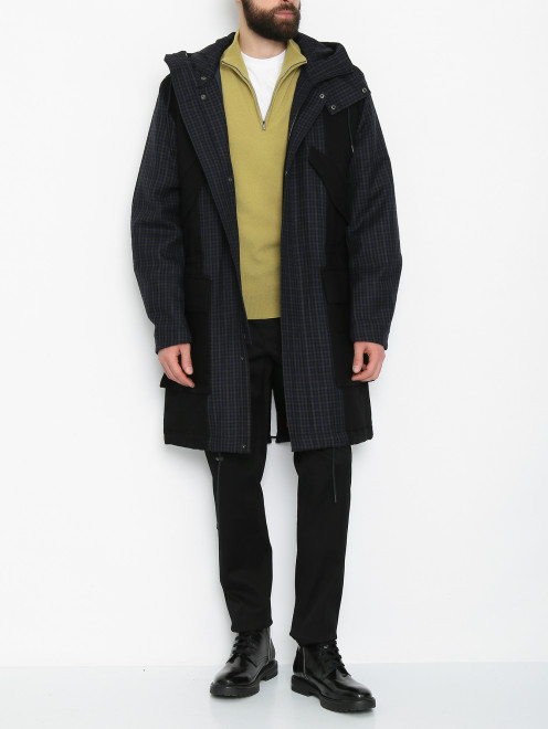 Куртка из шерсти на молнии с накладными карманами Paul Smith - МодельОбщийВид