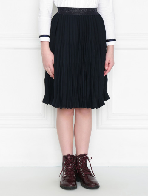 Юбка плиссированная из смессовой шерсти Aletta Couture - МодельВерхНиз