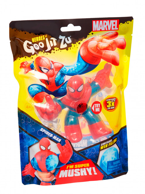 Гуджитсу. Игрушка тянущаяся фигурка Человек-Паук, высота -12 см GooJitZu - Обтравка1