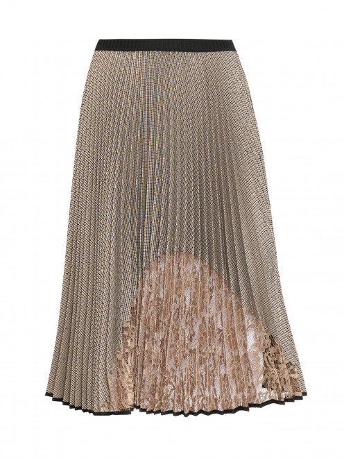 Плиссированная юбка на резинке с кружевной вставкой Antonio Marras - Общий вид