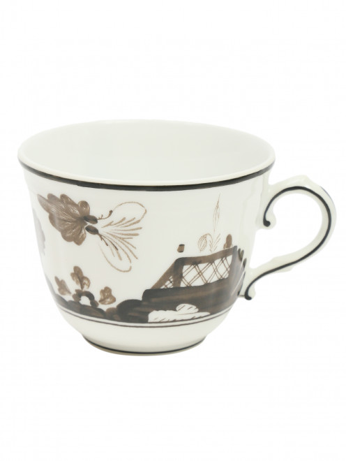 Чашка для кофе из фарфора с узором и окантовкой Ginori 1735 - Общий вид