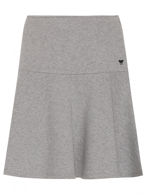 Трикотажная юбка-мини из хлопка Weekend Max Mara - Общий вид