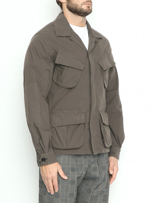Куртка на пуговицах с накладными карманами Gabriele Pasini - МодельВерхНиз