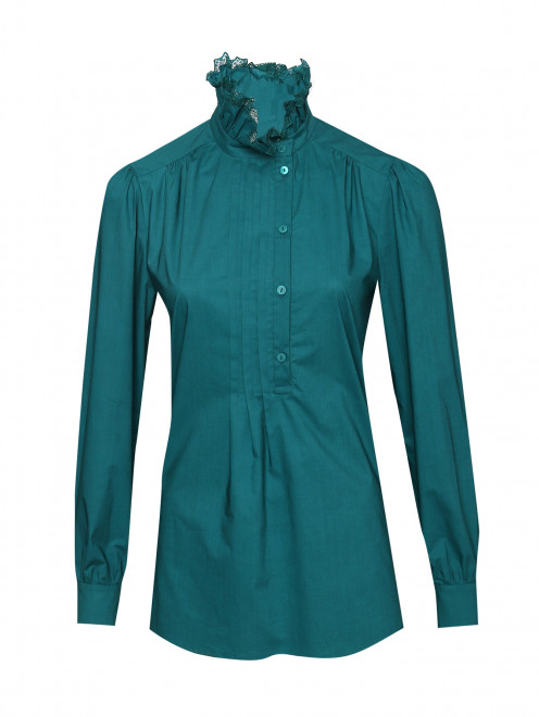Блуза из хлопка с объемными рукавами Alberta Ferretti - Общий вид