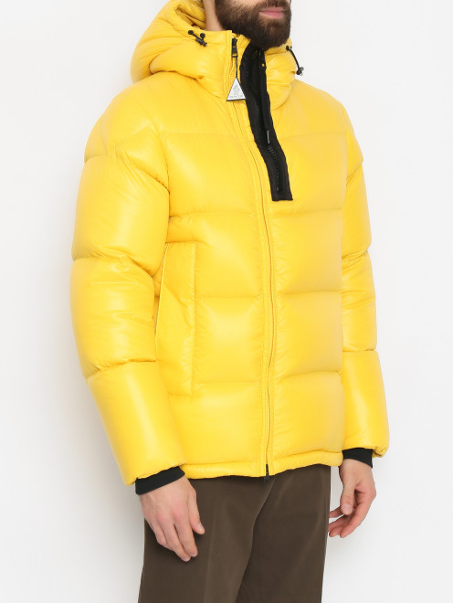 Куртка пуховая на молнии с капюшоном Moncler - МодельВерхНиз