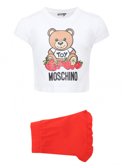 Костюм из шорт и футболки Moschino - Общий вид